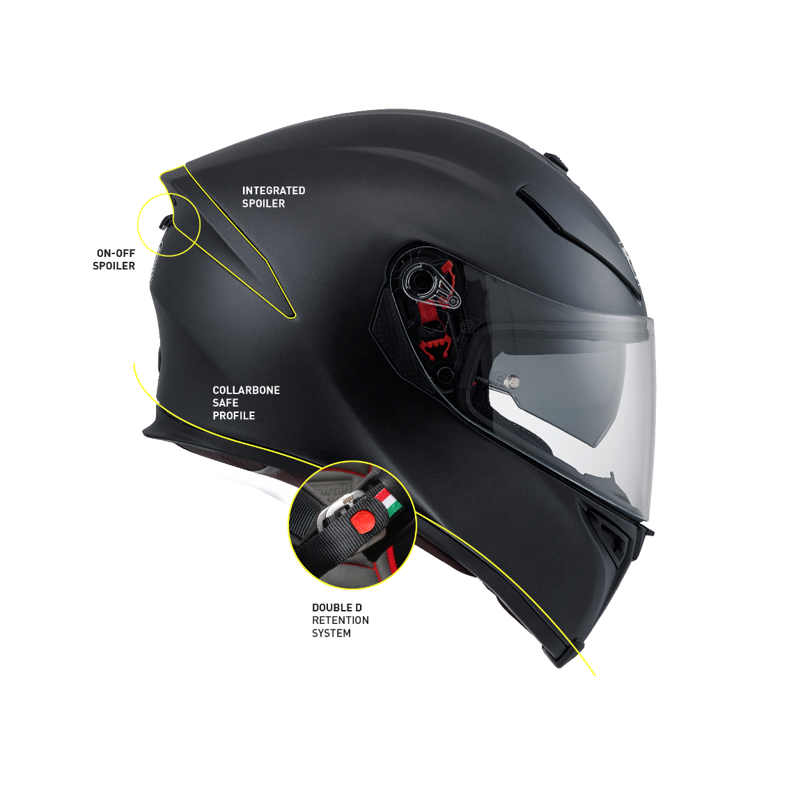 K5 S JIS MONO- MATT BLACK | AGV ヘルメット