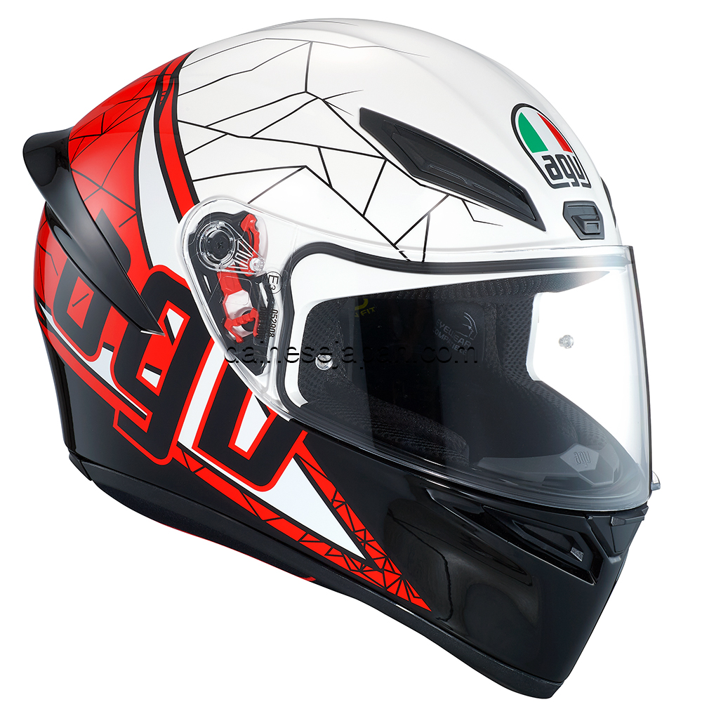 AGV K1 016-SHIFT BLACK/WHITE/RED - ダイネーゼジャパン | Dainese