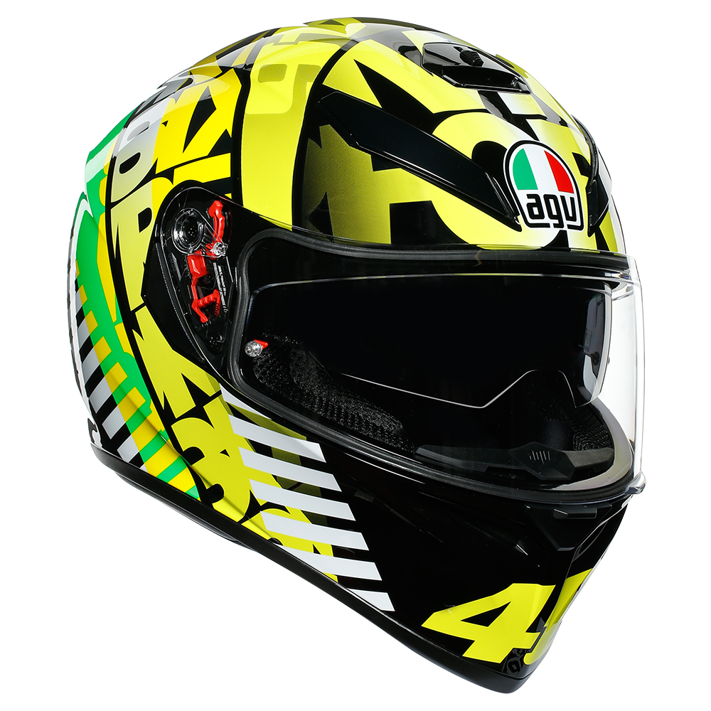 AGV K-3 SV MPLK 007-BUBBLE BLUE/WH/YELLOW FLUO | AGV ヘルメット