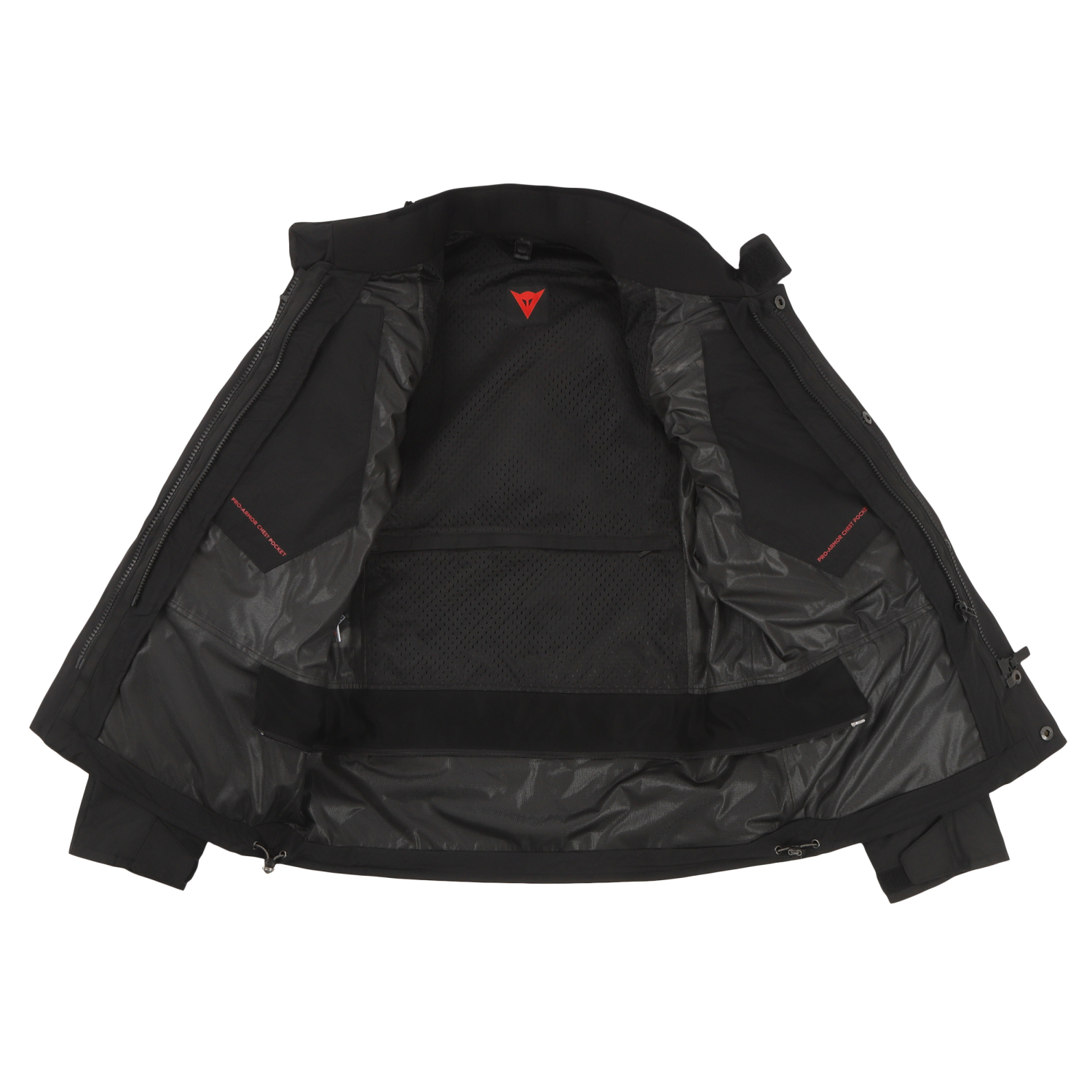 Dainese Men's Racing 3 (D-3) D-Dry Jacket Black/White/Fluo