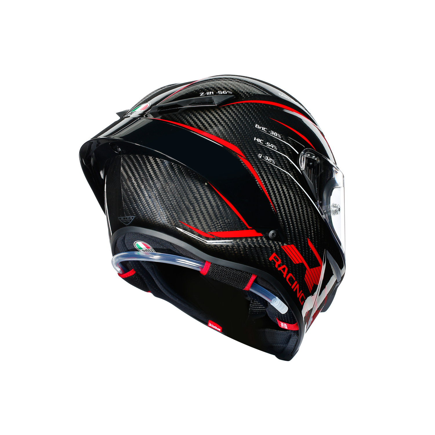 agv pista gp rr performance carbon red