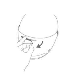 VISOR AIR VENT COVER X3000