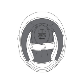 AGV CROWN PAD X3000 ASIAN FIT (XL) - PREMIUM BLACK