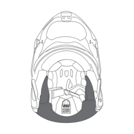 AGV CHEEK PADS SPORTMODULAR ASIAN FIT (S) - -